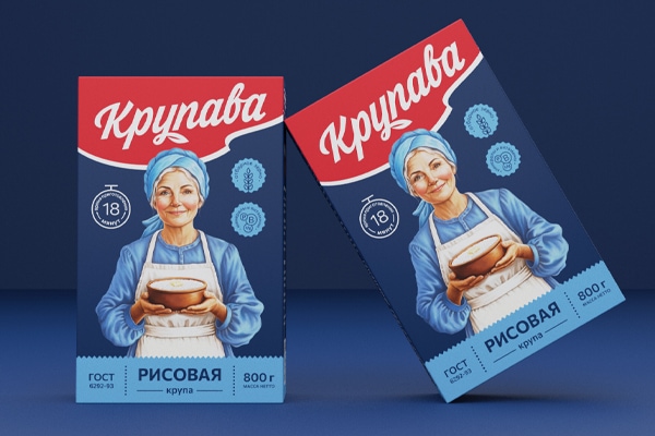 谷物品牌 Krupava包裝設(shè)計(jì)